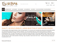 Tablet Screenshot of europajewelers.com